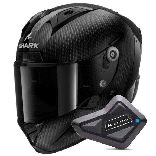 Integrale Shark Aeron Full Carbon DAD + Kit Bluetooth BT Mini