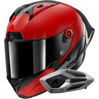 Casque Integrale Shark Aeron GP Blank SP Carbon Red Anthracite + Kit Bluetooth Sena for Shark M Casque Integrale Shark Aeron GP Blank SP Carbon Red Anthracite + Kit Bluetooth Sena for Shark M