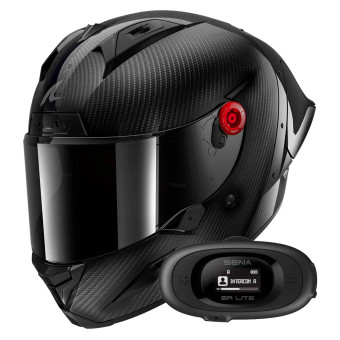 Integrale Shark Aeron GP Blank SP Full Carbon + Kit bluetooth 5R Lite Solo