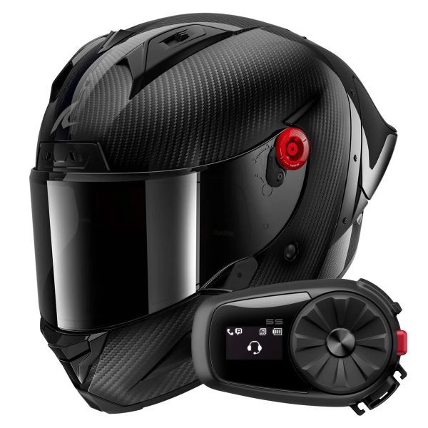 Integrale Shark Aeron GP Blank SP Full Carbon + Kit Bluetooth 5S Solo