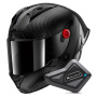 Casque Integrale Shark Aeron GP Blank SP Full Carbon + Kit Bluetooth BT Mini