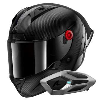 Integrale Shark Aeron GP Blank SP Full Carbon + Kit Bluetooth Sena for Shark Mesh Solo