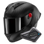 Casque Integrale Shark Aeron GP Blank SP Full Carbon Mat + Kit Bluetooth BT Mini