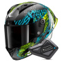 Casque Integrale Shark Aeron GP FIM 2 Racing Speed-Vib DBG + Kit Bluetooth BT Mini
