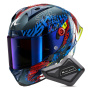 Casque Integrale Shark Aeron GP FIM 2 Racing Speed-Vib DBR + Kit Bluetooth BT Mini