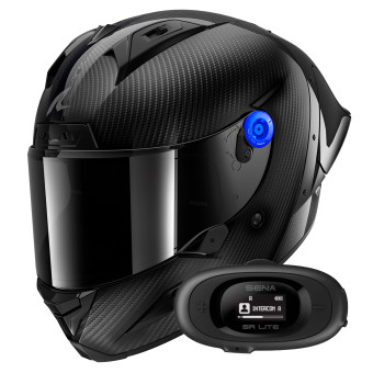 Integrale Shark Aeron GP FIM Racing Full Carbon DKD + Kit bluetooth 5R Lite Solo