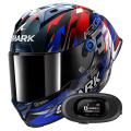 Pack Aeron GP FIM Racing Replica Zarco Victory 2025 DBU + Kit bluetooth 5R Li
