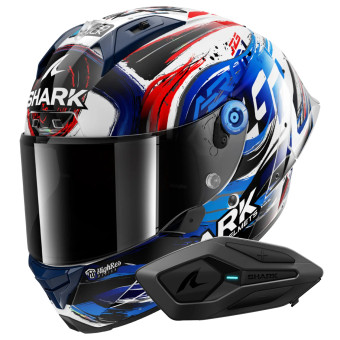 Integrale Shark Aeron GP FIM Racing Zarco Signature WKB + Kit Bluetooth Sena for Shark S