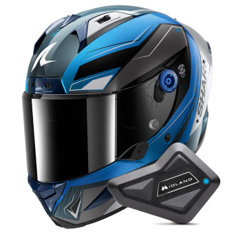 Integrale Shark Aeron Mekarium DBS + Kit Bluetooth BT Mini