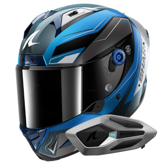 Integrale Shark Aeron Mekarium DBS + Kit Bluetooth Sena for Shark Mesh
