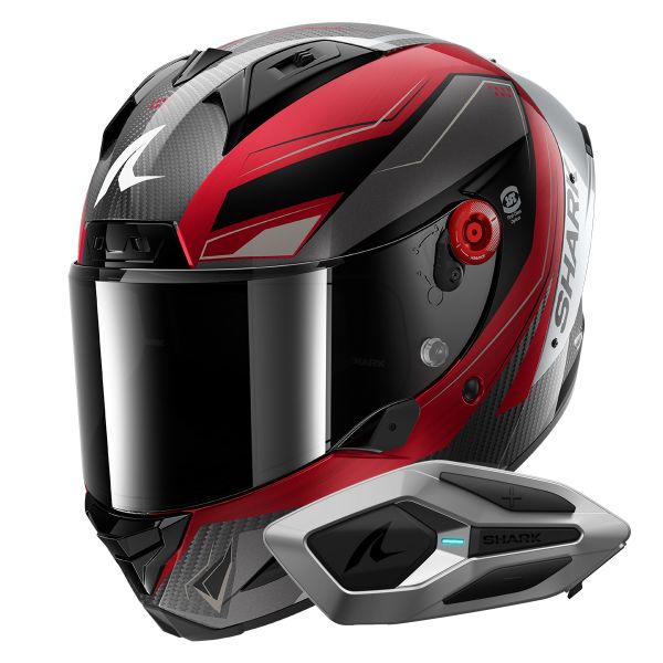 Integrale Shark Aeron Mekarium DRS + Kit Bluetooth Sena for Shark Mesh