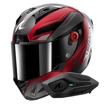 Integrale Shark Aeron Mekarium DRS + Kit Bluetooth Sena for Shark Solo