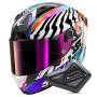 Casque Integrale Shark Aeron Speed-Fancy DWO + Kit Bluetooth BT Mini