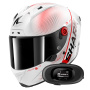 Casque Integrale Shark Aeron Speed-Tech DWR + Kit bluetooth 5R Lite Solo