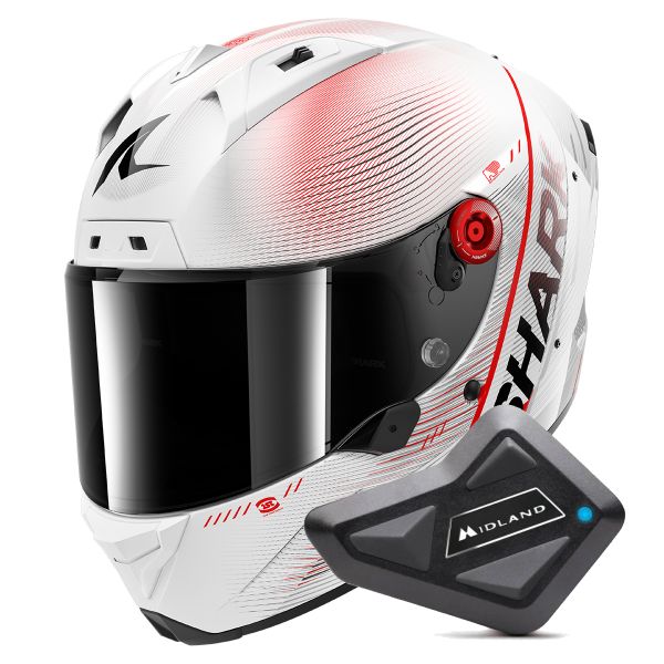 Integrale Shark Aeron Speed-Tech DWR + Kit Bluetooth BT Mini