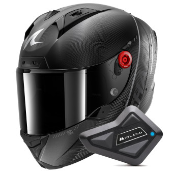 Integrale Shark Aeron Speed-Tech Mat DAK + Kit Bluetooth BT Mini