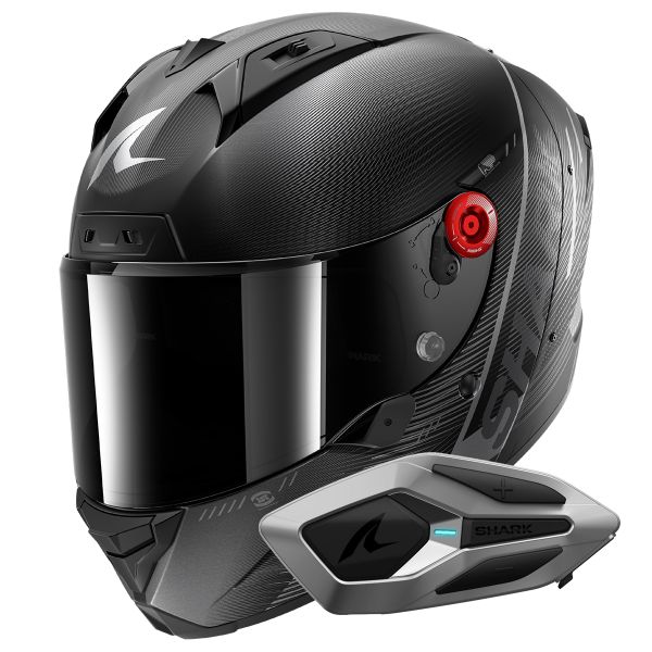 Integrale Shark Aeron Speed-Tech Mat DAK + Kit Bluetooth Sena for Shark Mesh