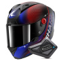 Casque Integrale Shark Aeron Speed-Tech Mat DBR + Kit Bluetooth BT Mini