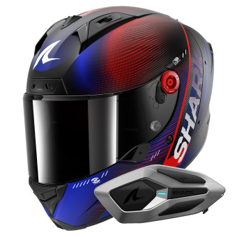 Integrale Shark Aeron Speed-Tech Mat DBR + Kit Bluetooth Sena for Shark Mesh