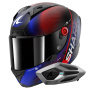 Casque Integrale Shark Aeron Speed-Tech Mat DBR + Kit Bluetooth Sena for Shark Mesh