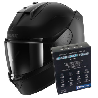 Integrale Shark D-Skwal 3 Blank Mat KMA + Kit Bluetooth Sharktooth Prime