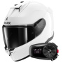 Casque Integrale Shark D-Skwal 3 Blank WHU + Kit Bluetooth 5S Solo