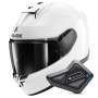 Casque Integrale Shark D-Skwal 3 Blank WHU + Kit Bluetooth BT Mini