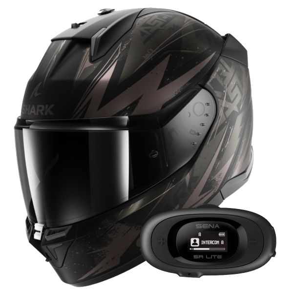 Integrale Shark D-Skwal 3 Blast-R Mat KAA + Kit Bluetooth 5R Lite