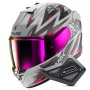 Casque Integrale Shark D-Skwal 3 Blast-R Mat SVK + Kit Bluetooth BT Mini