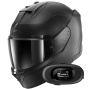 Casque Integrale Shark D-Skwal 3 Dark Shadow Edition Mat A08 + Kit Bluetooth 5R Lite