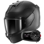Casque Integrale Shark D-Skwal 3 Dark Shadow Edition Mat A08 + Kit Bluetooth 5S Solo