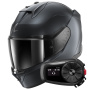 Casque Integrale Shark D-Skwal 3 Dark Shadow Edition Mat B16 + Kit Bluetooth 5S Solo
