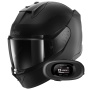 Casque Integrale Shark D-Skwal 3 Dark Shadow Edition Mat KMA + Kit bluetooth 5R Lite Solo