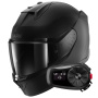 Casque Integrale Shark D-Skwal 3 Dark Shadow Edition Mat KMA + Kit Bluetooth 5S Solo