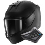 Casque Integrale Shark D-Skwal 3 Dark Shadow Edition Mat KMA + Kit Bluetooth BT Mini