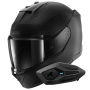 Casque Integrale Shark D-Skwal 3 Dark Shadow Edition Mat KMA + Kit Bluetooth Sena for Shark Sol