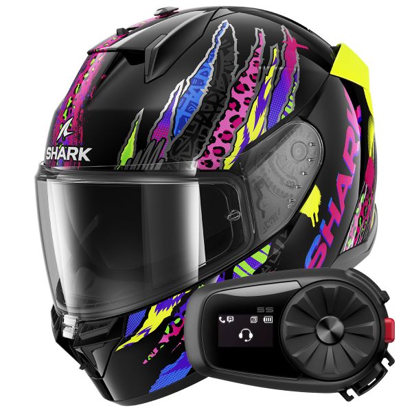 Integrale Shark D-Skwal 3 Fawn KVY + Kit Bluetooth 5S Solo
