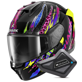 Integrale Shark D-Skwal 3 Fawn KVY + Kit Bluetooth BT Mini