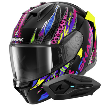 Integrale Shark D-Skwal 3 Fawn KVY + Kit Bluetooth Sena for Shark Solo