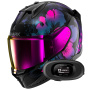 Casque Integrale Shark D-Skwal 3 Mayfer KVX + Kit bluetooth 5R Lite Solo