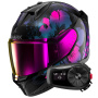 Casque Integrale Shark D-Skwal 3 Mayfer KVX + Kit Bluetooth 5S Solo