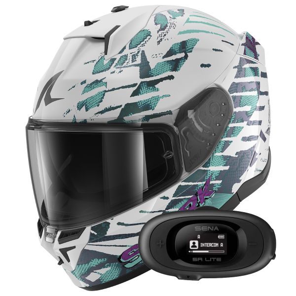 Integrale Shark D-Skwal 3 Reptaia WXW + Kit Bluetooth 5R Lite