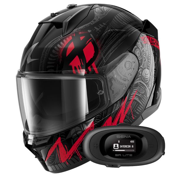 Integrale Shark D-Skwal 3 Shiever KAR + Kit Bluetooth 5R Lite