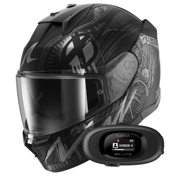 Integrale Shark D-Skwal 3 Shiever Mat KAS + Kit Bluetooth 5R Lite