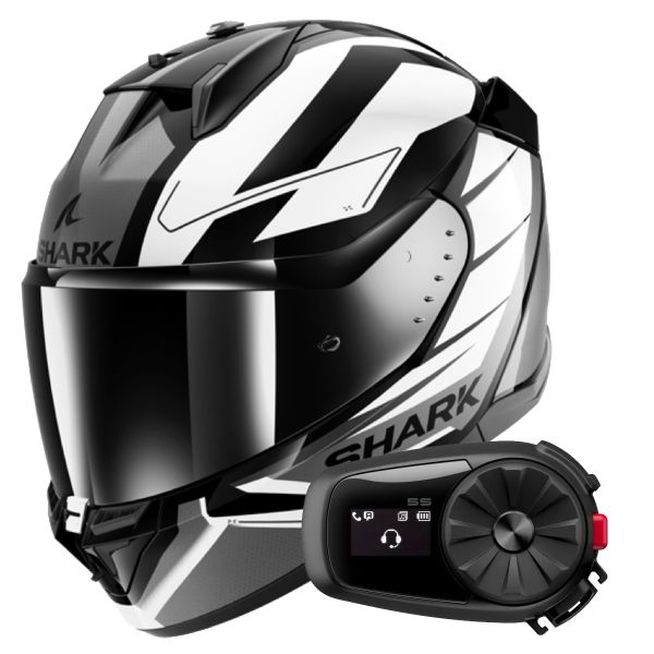 Integrale Shark D-Skwal 3 Sizler KWA + Kit Bluetooth 5S Solo