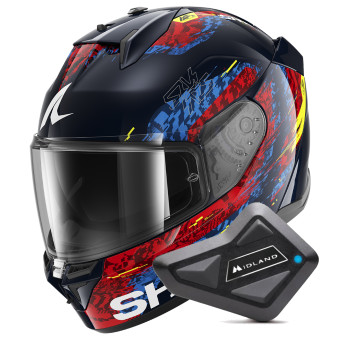 Integrale Shark D-Skwal 3 Speed-Vib BRB + Kit Bluetooth BT Mini