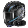 Casque Integrale Shark D-Skwal 3 Streetrush KGU + Kit Bluetooth 5R Lite