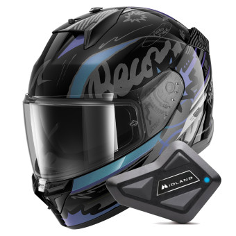 Integrale Shark D-Skwal 3 Streetrush KGU + Kit Bluetooth BT Mini