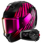 Casque Integrale Shark Ridill 2 Assya KVV + Kit Bluetooth 5S