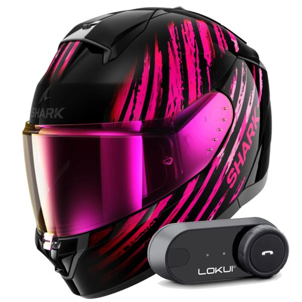 Integrale Shark Ridill 2 Assya KVV + Kit Bluetooth Lokui K30